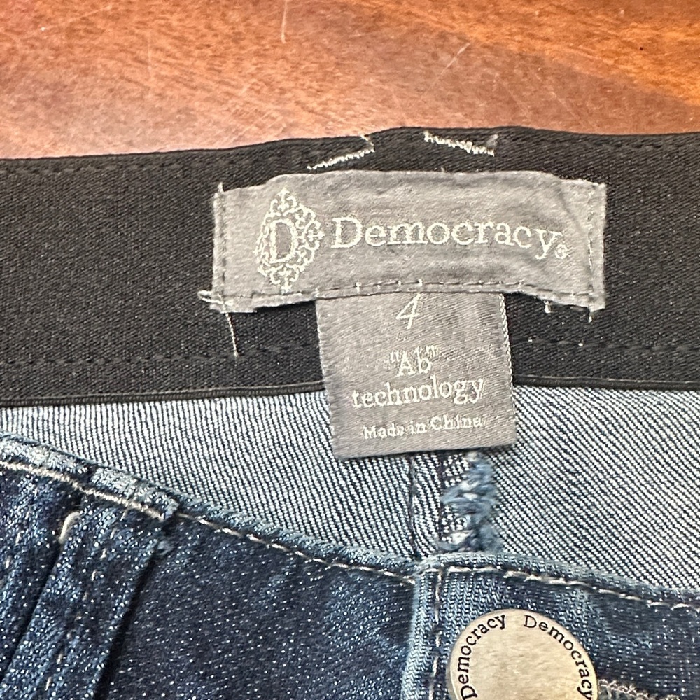 Democracy High Waist Denim Shorts - Indigo - Picture 5 of 5
